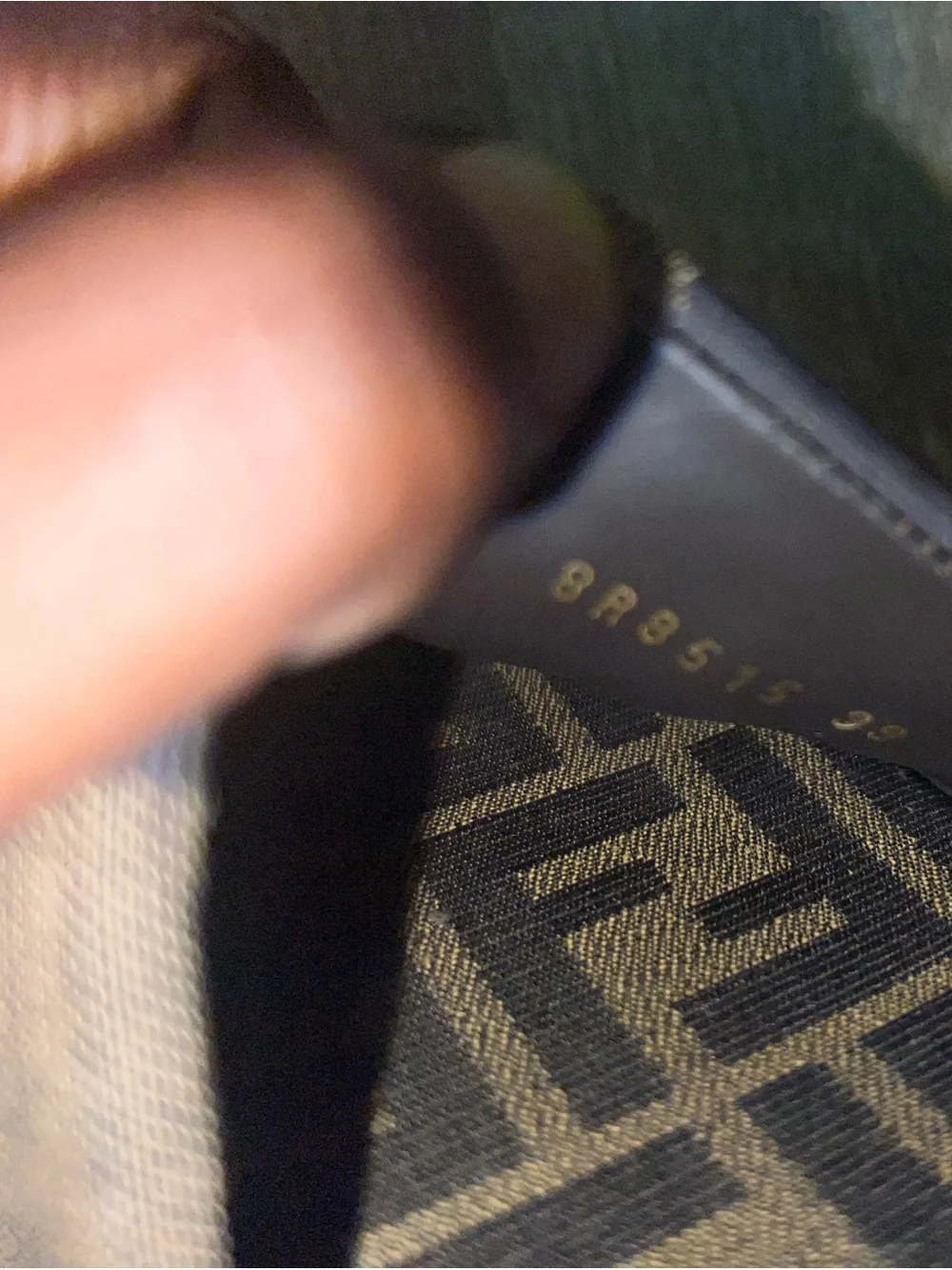 Fendi Brown and Dark Brown FF Logo Slide Sandals